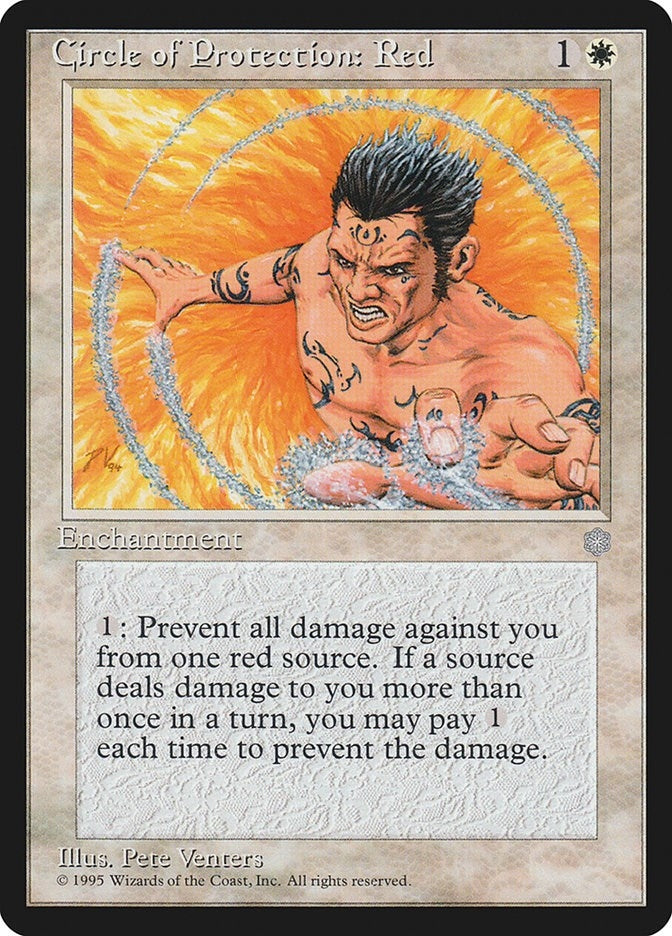Circle of Protection: Red [ICE] - MTG Single