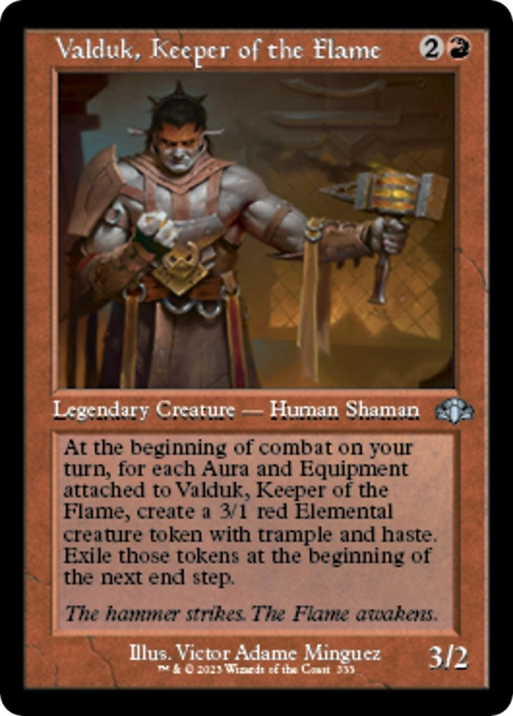 Valduk Keeper of the Flame (Retro Frame) (333) [DMR] - MTG Single