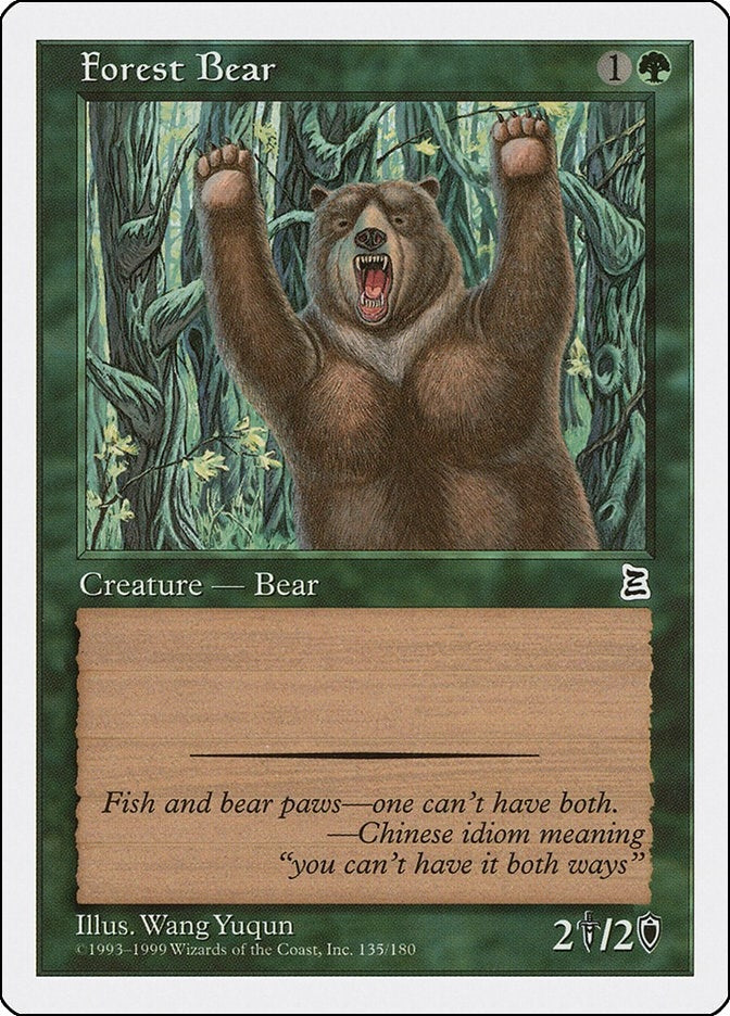 Forest Bear (135) [PTK] - MTG Single