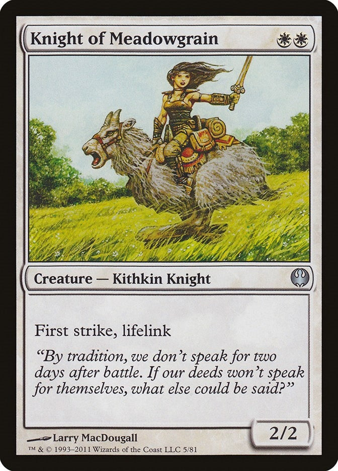 Knight of Meadowgrain (5) [DDG] - MTG Single