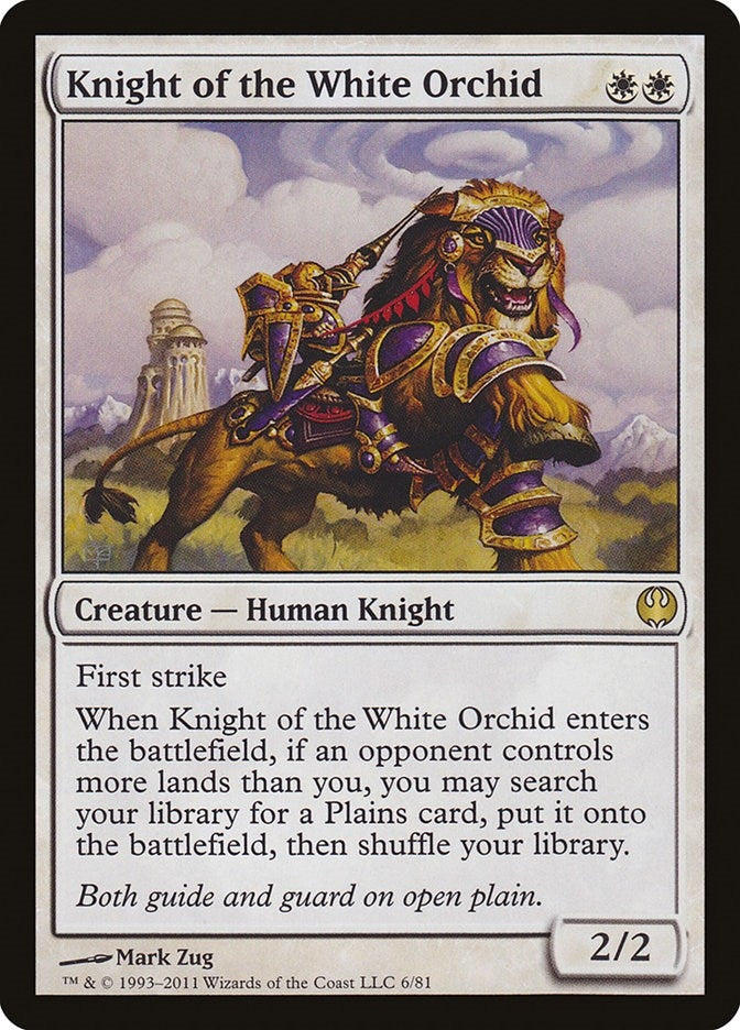 Knight of the White Orchid (6) [DDG] - MTG Single
