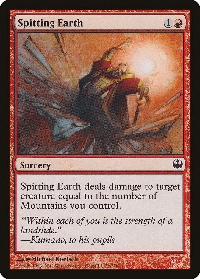Spitting Earth (67) [DDG] - MTG Single