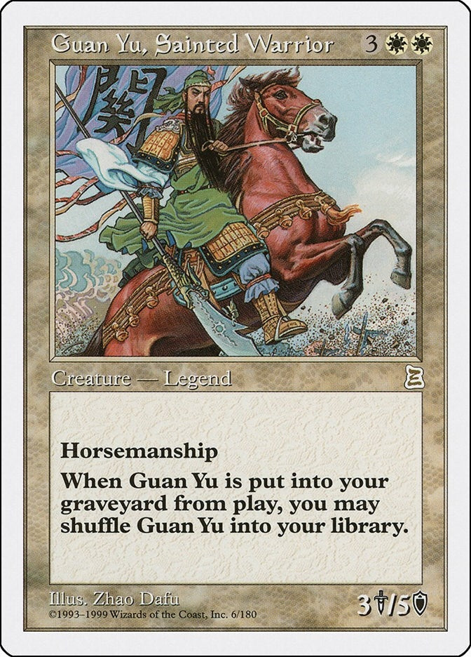 Guan Yu Sainted Warrior (6) [PTK] - MTG Single