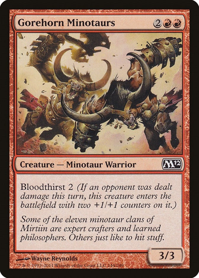 Gorehorn Minotaurs (144) [M12] - MTG Single