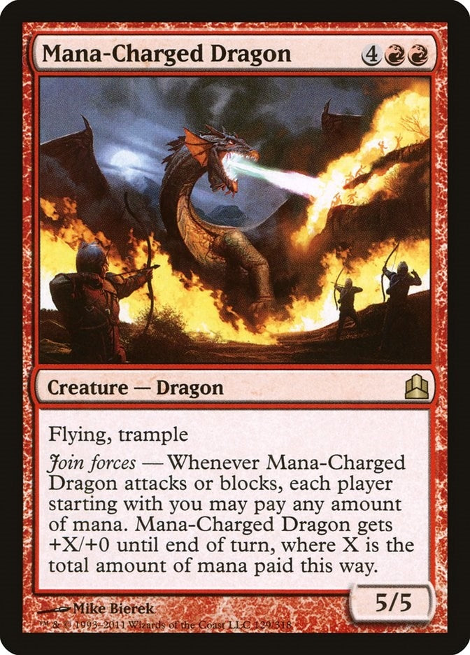 Mana-Charged Dragon (129) [CMD] - MTG Single