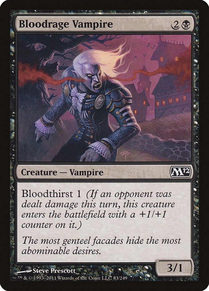 Bloodrage Vampire (83) [M12] - MTG Single