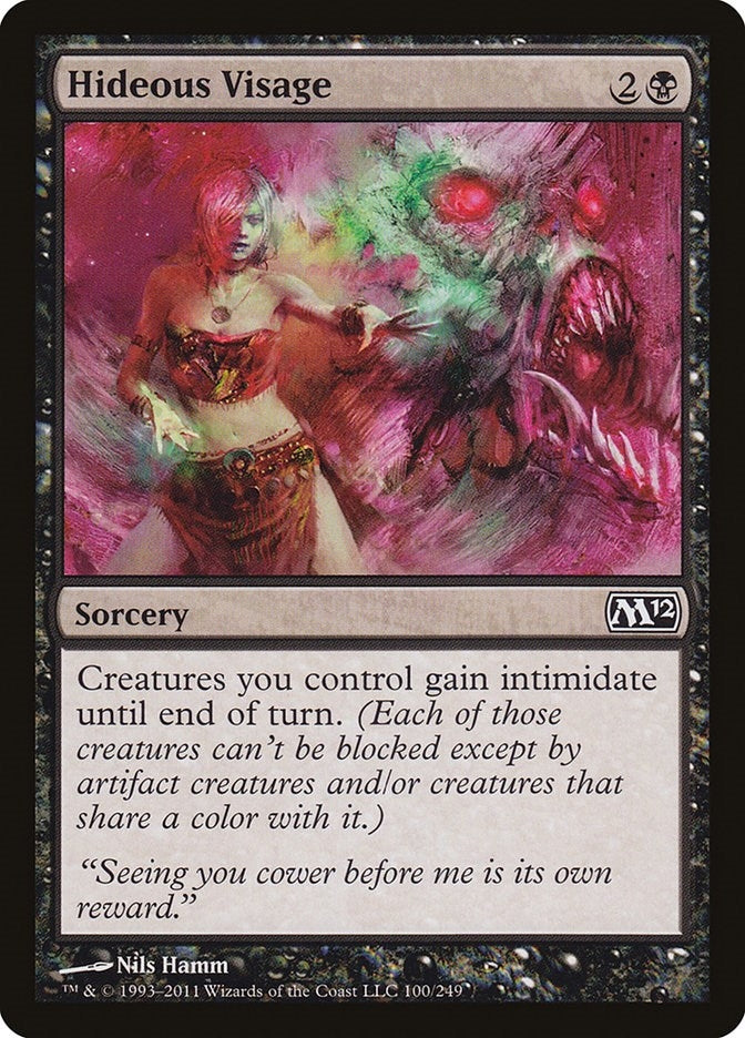 Hideous Visage (100) [M12] - MTG Single