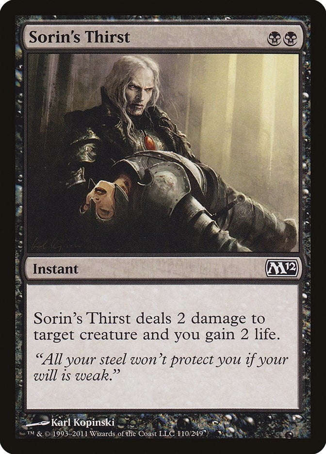 Sorin’s Thirst (110) [M12] - MTG Single