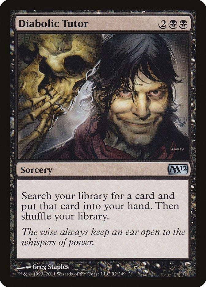Diabolic Tutor (92) [M12] - MTG Single