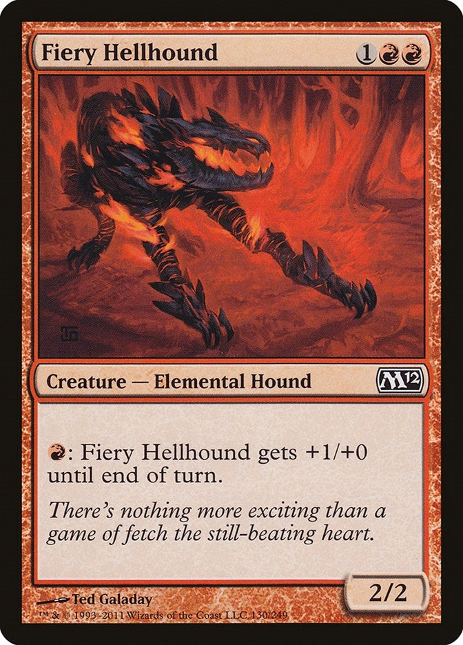 Fiery Hellhound (130) [M12] - MTG Single