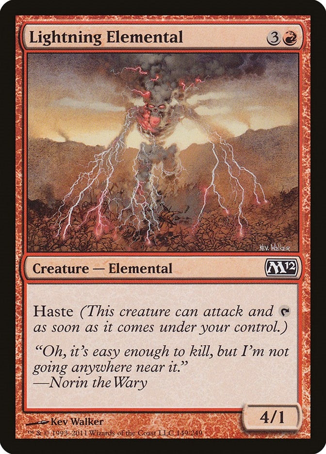 Lightning Elemental (149) [M12] - MTG Single