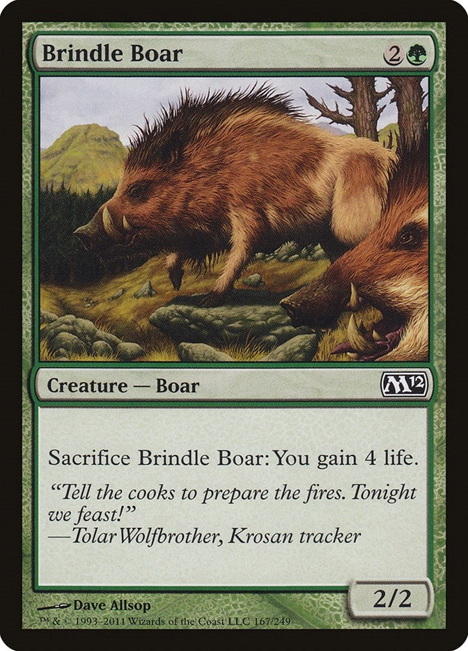 Brindle Boar (167) [M12] - MTG Single