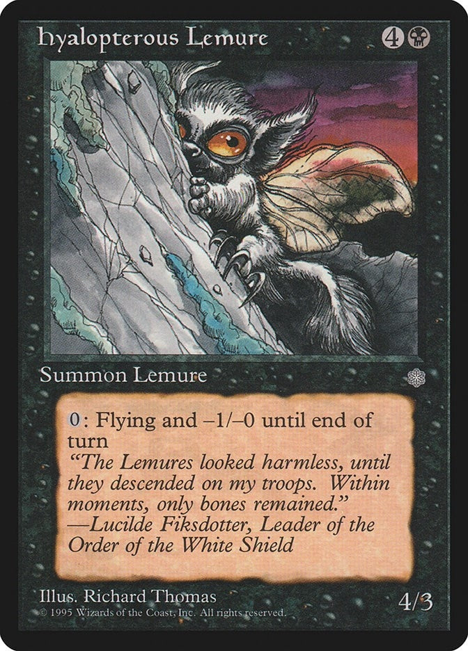 Hyalopterous Lemure [ICE] - MTG Single