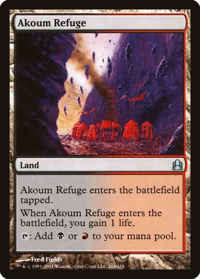 Akoum Refuge (264) [CMD] - MTG Single