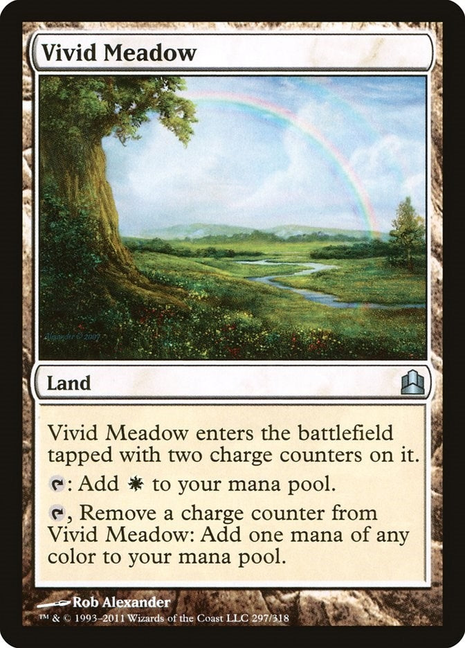 Vivid Meadow (297) [CMD] - MTG Single