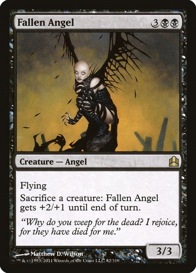 Fallen Angel (82) [CMD] - MTG Single