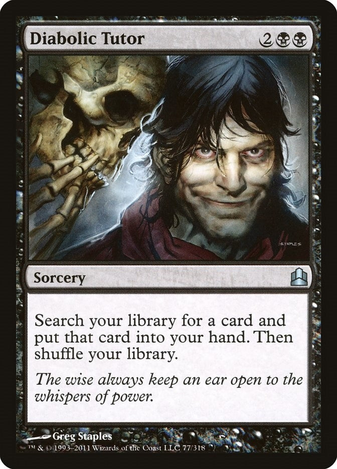 Diabolic Tutor (77) [CMD] - MTG Single