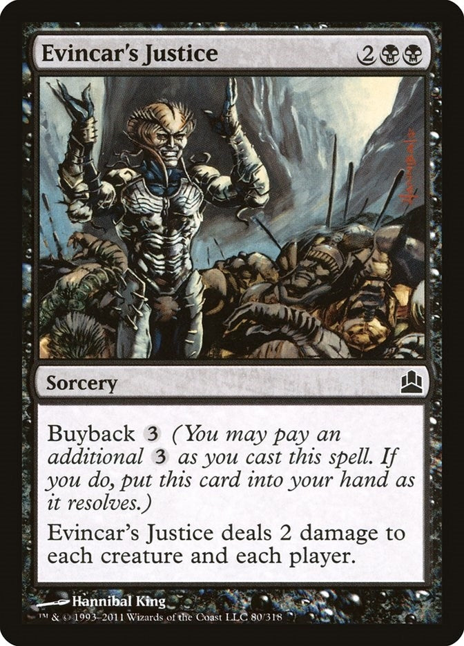 Evincar’s Justice (80) [CMD] - MTG Single