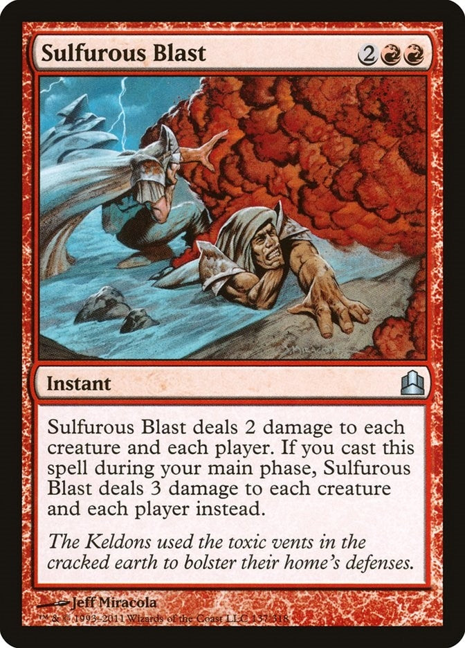 Sulfurous Blast (137) [CMD] - MTG Single