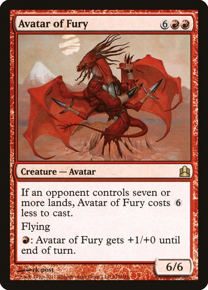 Image for Avatar of Fury (110) (Commander) - Magic: The Gathering