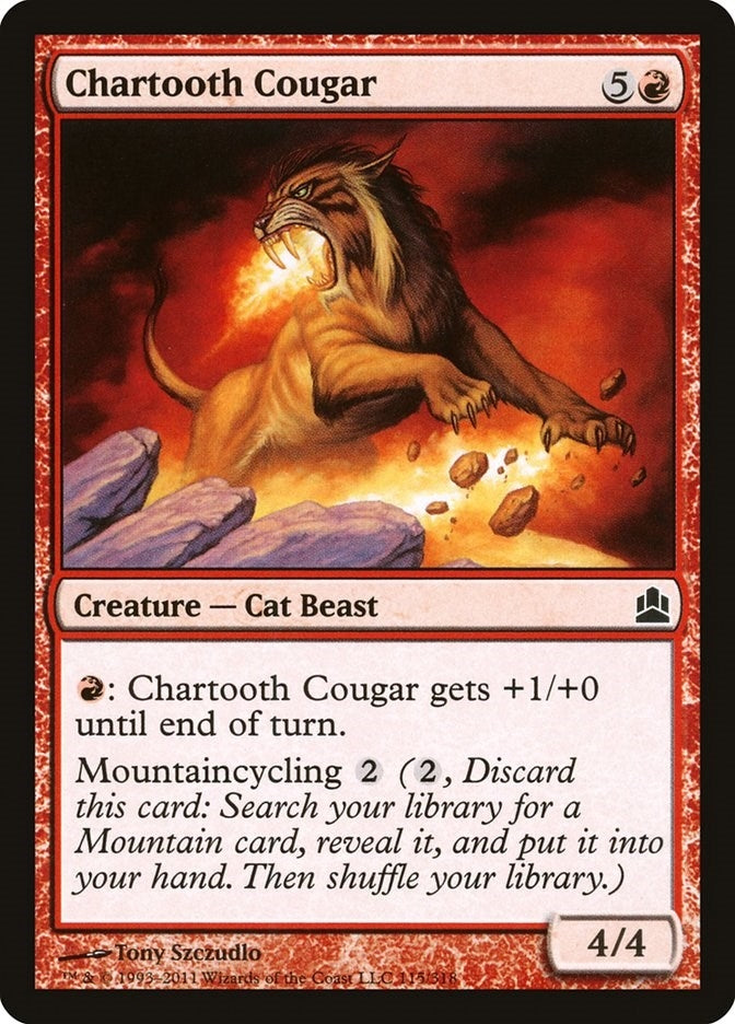 Chartooth Cougar (115) [CMD] - MTG Single