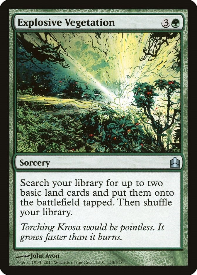 Explosive Vegetation (153) [CMD] - MTG Single