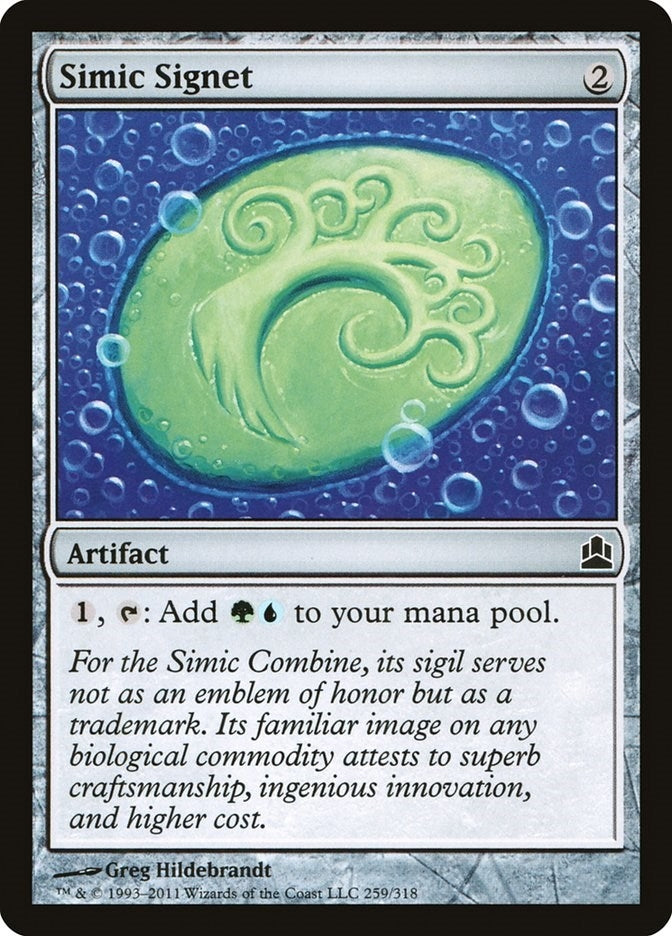 Simic Signet (259) [CMD] - MTG Single