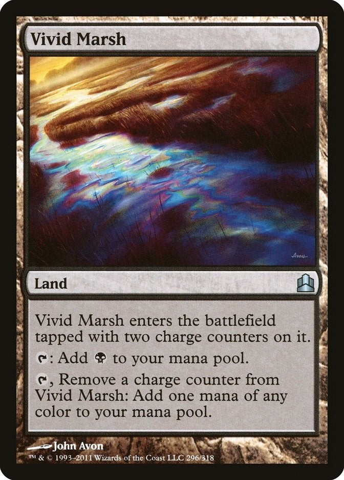 Vivid Marsh (296) [CMD] - MTG Single