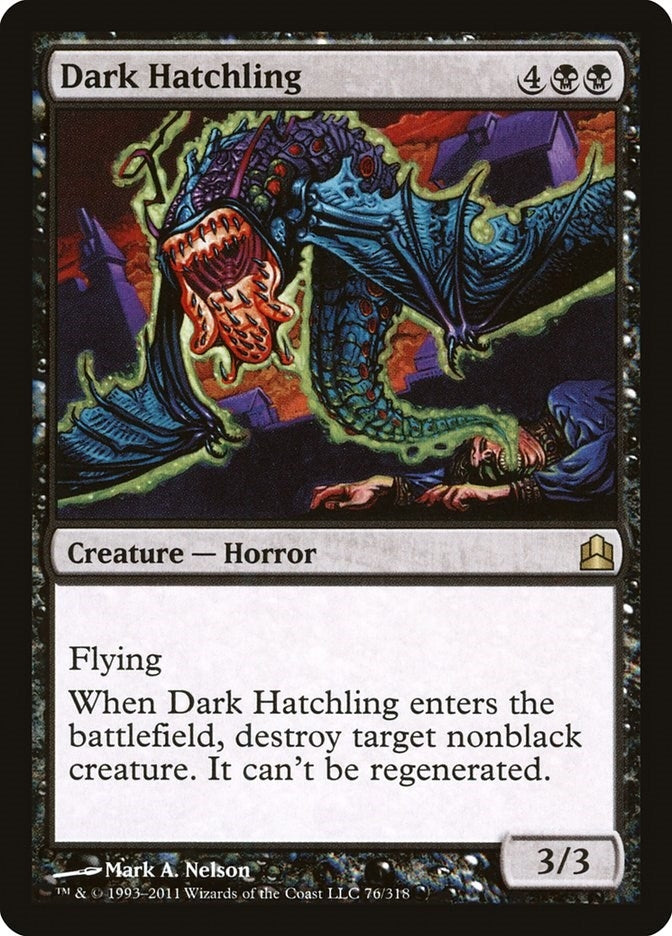 Dark Hatchling (76) [CMD] - MTG Single