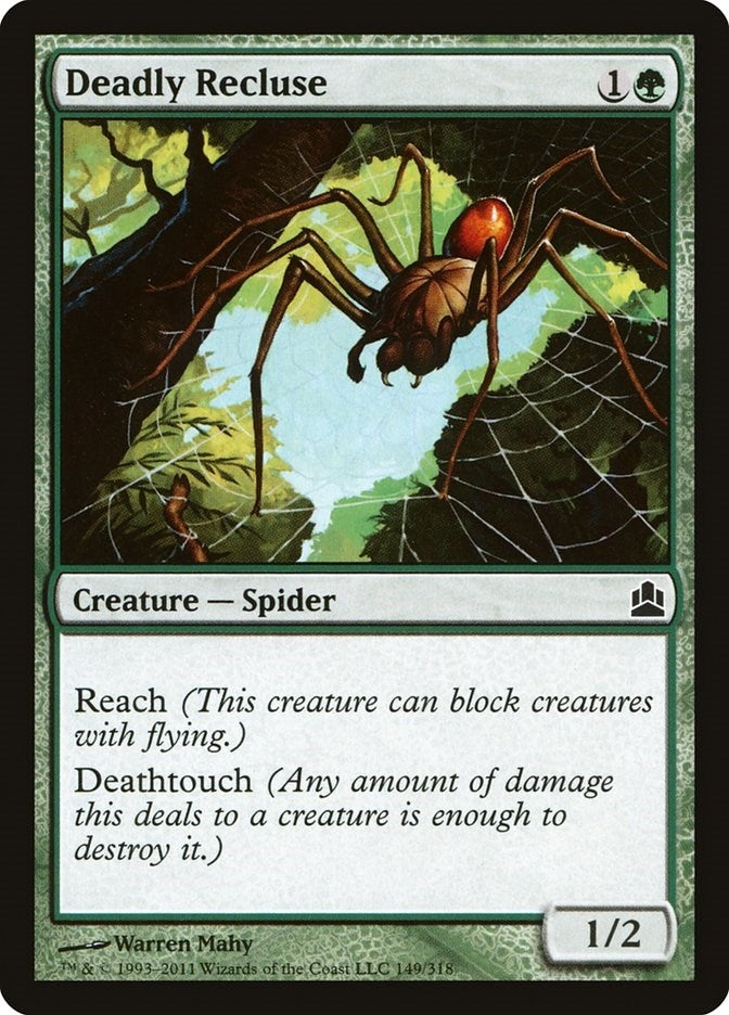 Deadly Recluse (149) [CMD] - MTG Single
