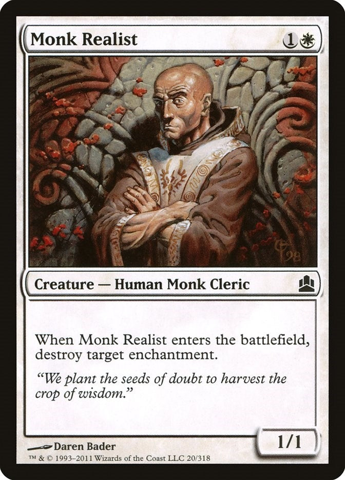 Monk Realist (20) [CMD] - MTG Single