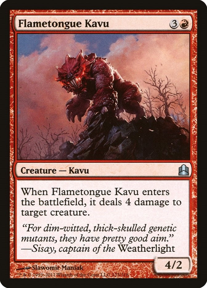 Flametongue Kavu (123) [CMD] - MTG Single