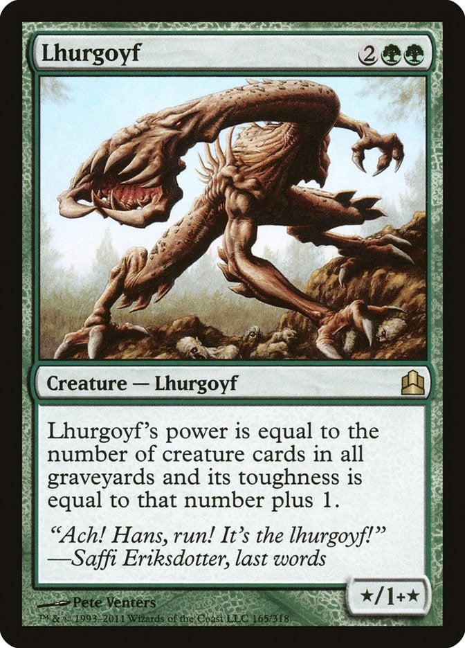 Lhurgoyf (165) [CMD] - MTG Single