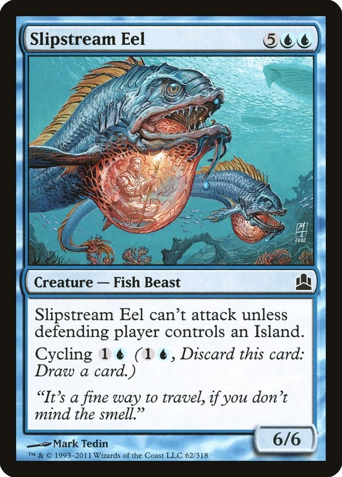 Slipstream Eel (62) [CMD] - MTG Single