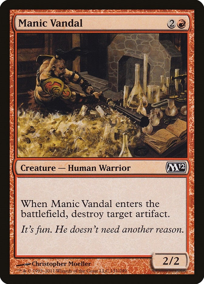 Manic Vandal (151) [M12] - MTG Single
