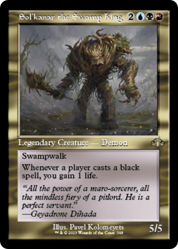 Sol’kanar the Swamp King (Retro Frame) (368) [DMR] - MTG Single