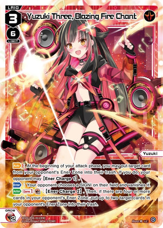 Yuzuki Three Blazing Fire Chant (6011) [WXDi-P06] - WIXOSS Single