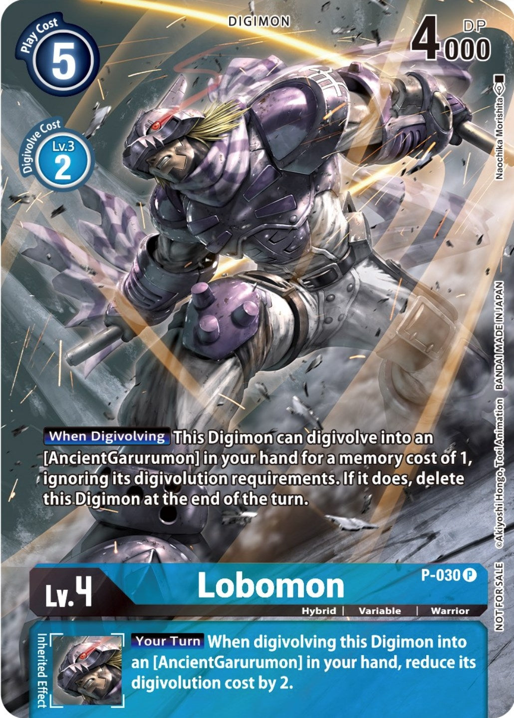 Lobomon - P-030 (2nd Anniversary Frontier Card) (30) [D-PR] - Digimon Card Game Single
