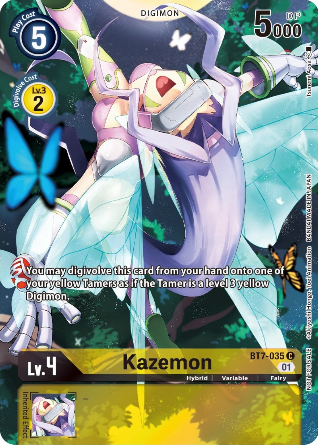Kazemon (2nd Anniversary Frontier Card) (7035) [BT07] - Digimon Card Game Single