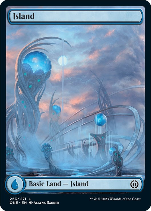 Island (263) - Full Art (263) [ONE] - MTG Single