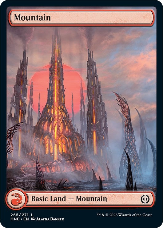 Mountain (265) - Full Art (265) [ONE] - MTG Single