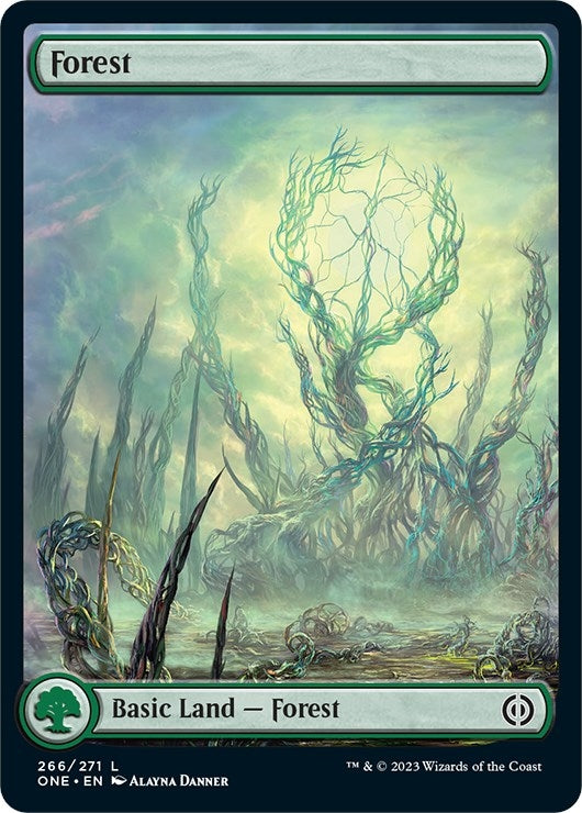 Forest (266) - Full Art (266) [ONE] - MTG Single