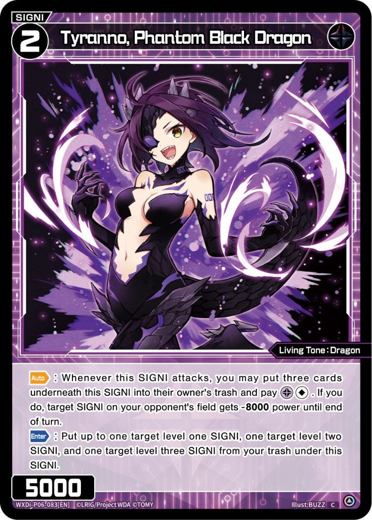 Tyranno Phantom Black Dragon (6083) [WXDi-P06] - WIXOSS Single