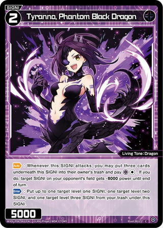 Tyranno Phantom Black Dragon (6083) [WXDi-P06] - WIXOSS Single