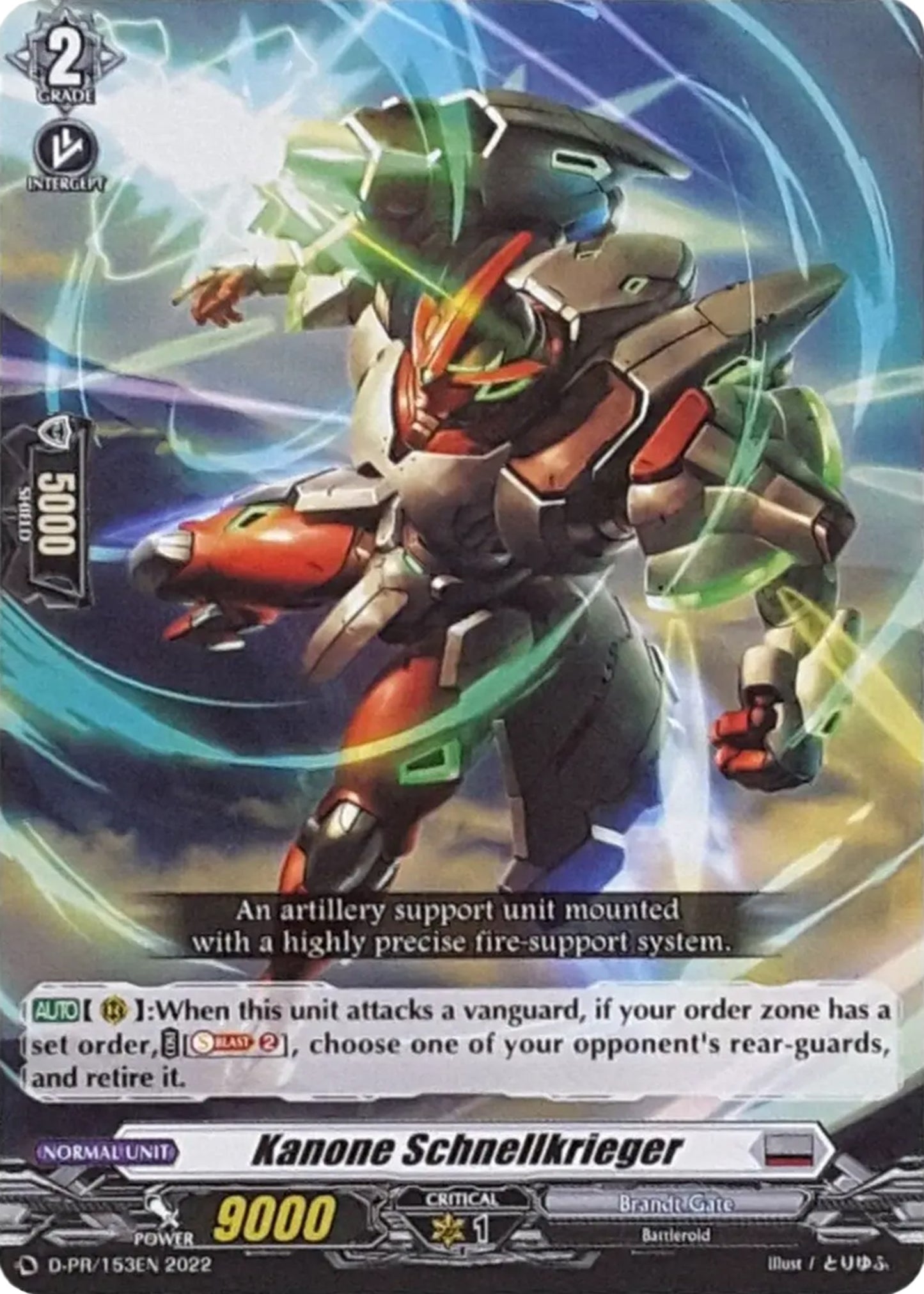 Kanone Schnellkrieger (153) [D-PR] - Cardfight Vanguard Single