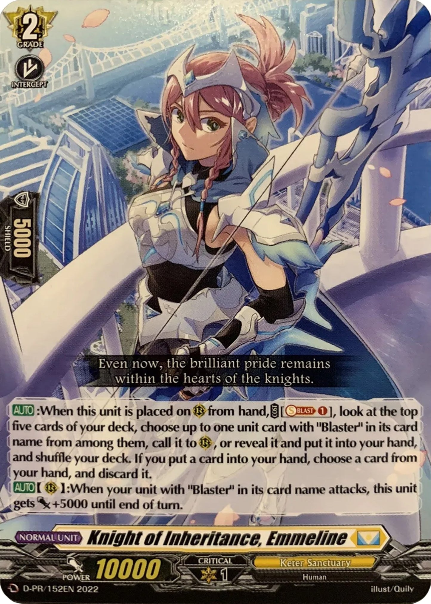 Knight of Inheritance Emmeline (152) [D-PR] - Cardfight Vanguard Single
