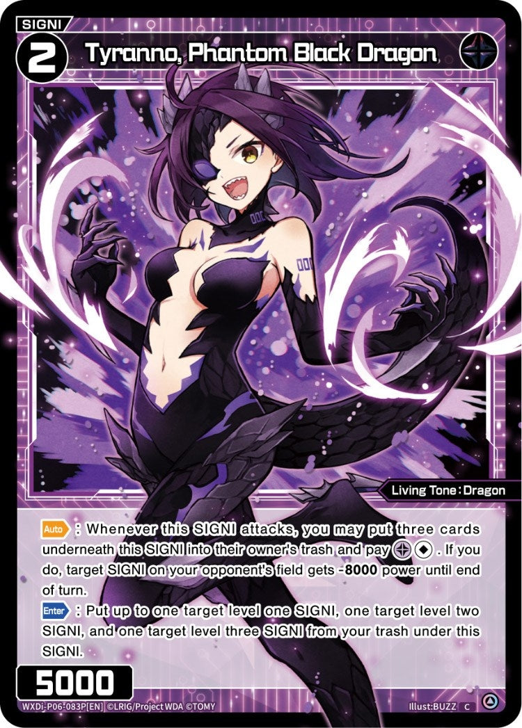 Tyranno Phantom Black Dragon (Parallel Foil) (6083) [WXDi-P06] - WIXOSS Single