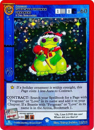 Christmas Frogman Ornament (First Edition) (12) (HOLIP) - MetaZoo Single