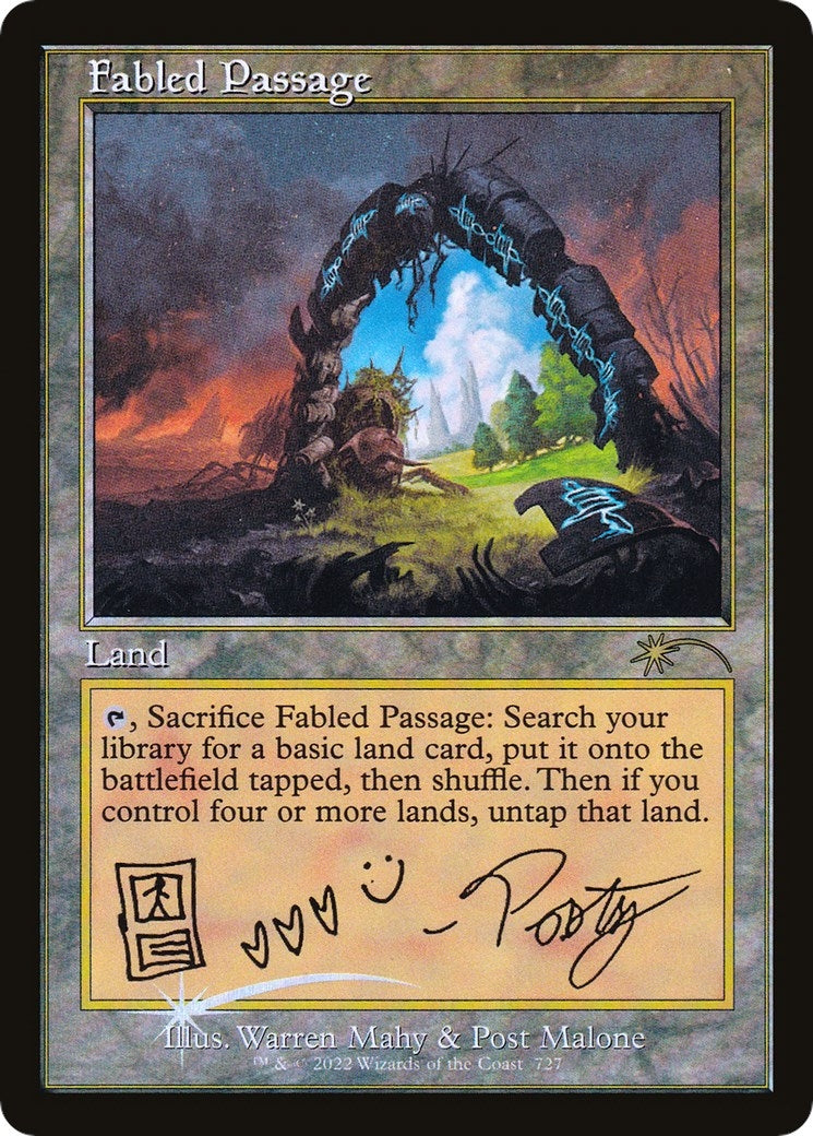 Fabled Passage (Post Malone) (727) [SLD] - MTG Single