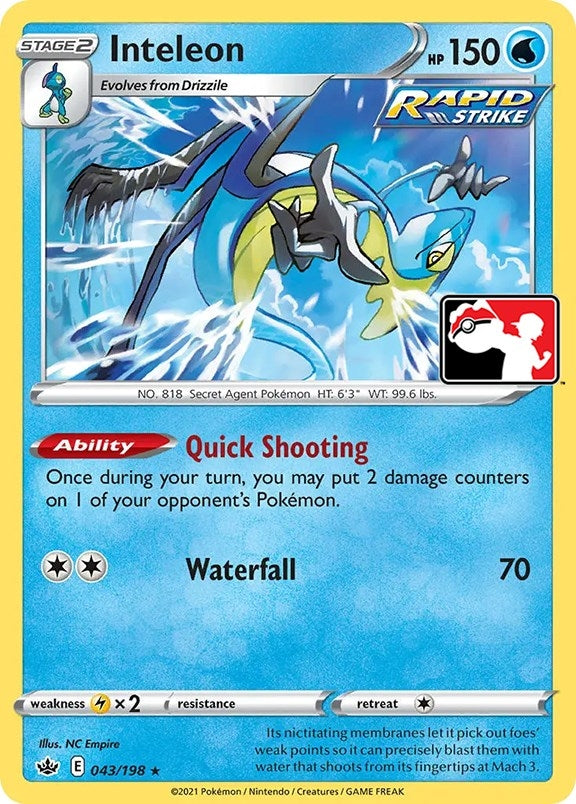 Image for Inteleon (43) (043/198) (Prize Pack Series Cards) - Pokemon